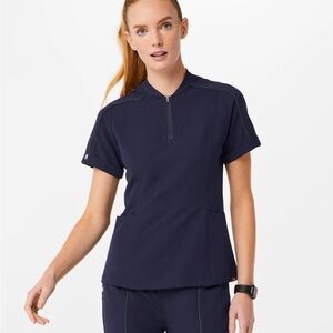FIGS Navy Scrub Set- Med Kade Cargo Pants/ Med Racing Limited Edition Top